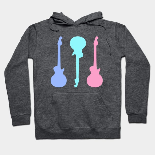 Pastel Guitars Hoodie by XOOXOO